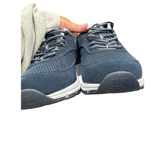 Drew Aaron Shoes Men's 8 Wide Navy Combo New Orthopedic - Picture 3 of 8